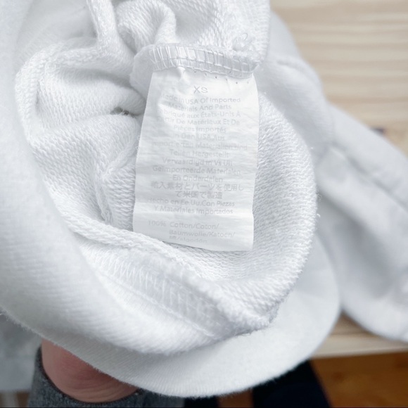 J.Crew x Charity:‎ Water "Eau Yes" Crewneck Sweatshirt in White, Size XS - Picture 11 of 12